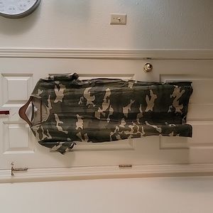 J. Crew Camo T-Shirt Dress